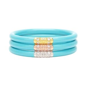 New, Never Worn BudhaGirl TURQUOISE THREE KINGS ALL WEATHER BANGLES (M)